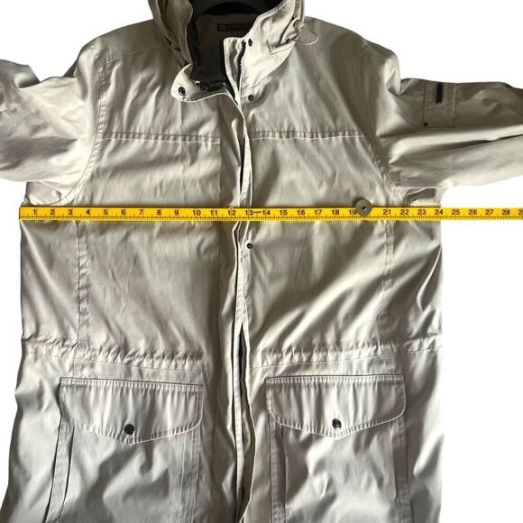 Pacific Trail Women's Vintage Windbreaker Packable Hood Beige Size XL - Picture 6 of 8